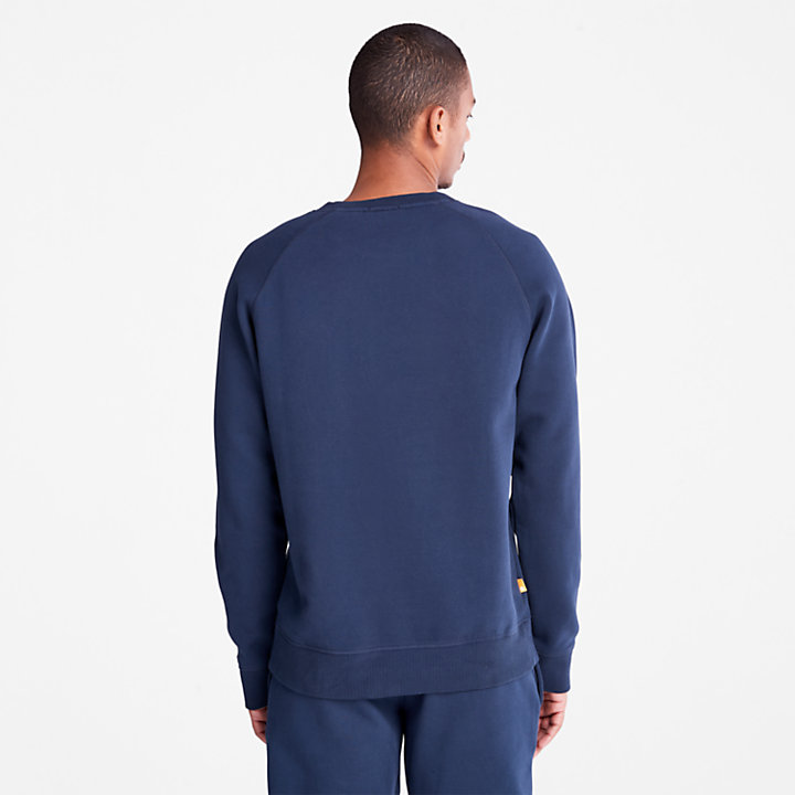 Exeter River sweatshirt met ronde hals voor heren in marineblauw-