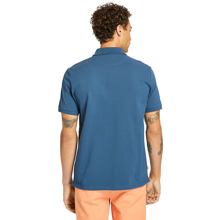 Millers River Organic Cotton Polo Shirt for Men in Blue | Timberland