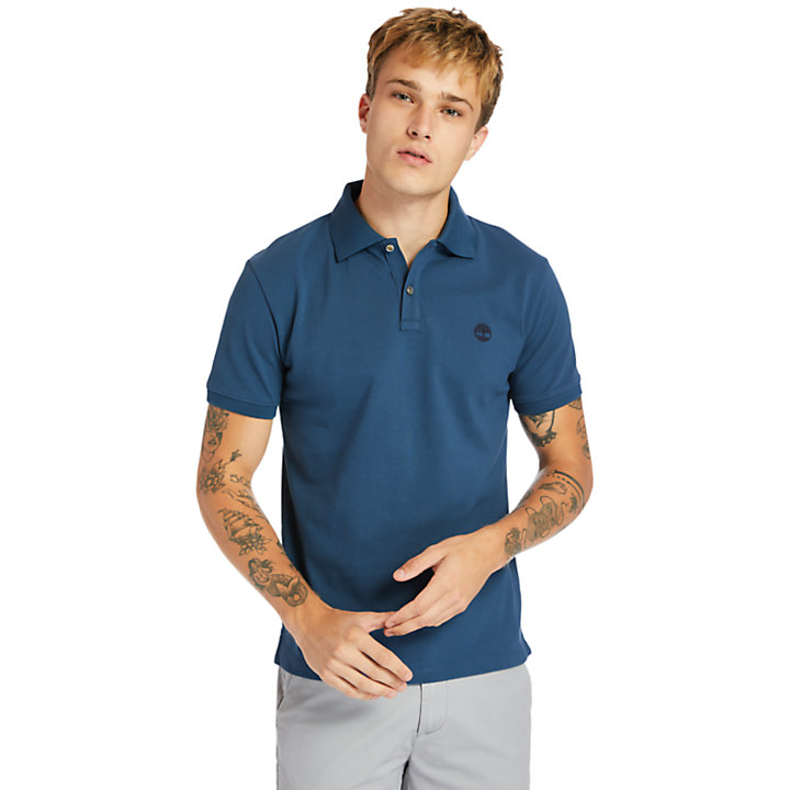 Millers River Polo Shirt for Men in Blue-