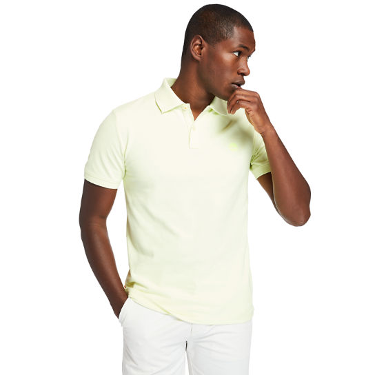 Millers River Polo Shirt for Men in Light Yellow | Timberland