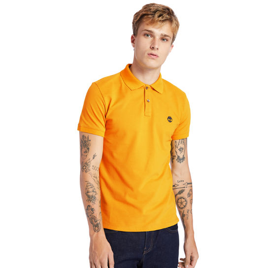 Millers River Polo Shirt for Men in Orange | Timberland