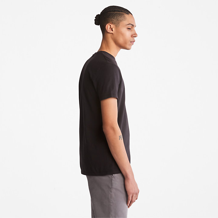 Dreierpack T-Shirts aus Bio-Baumwolle für Herren in Schwarz, Weiß, Grau-