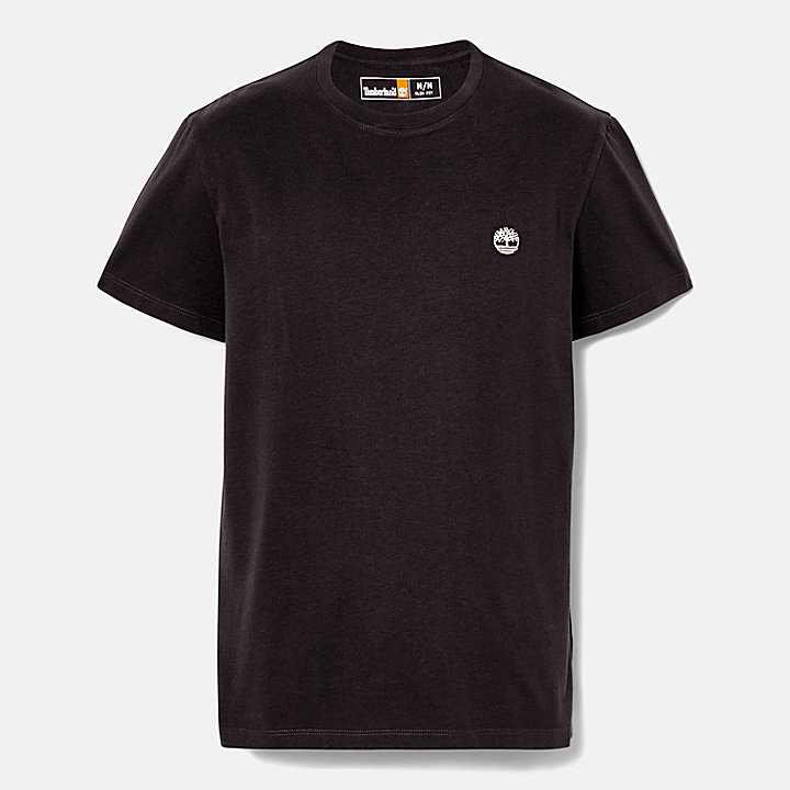 T-shirt coupe slim Dunstan River pour homme en noir