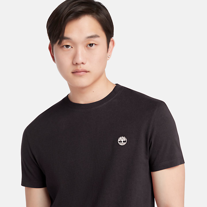T-shirt Slim-Fit Dunstan River da Uomo in colore nero-