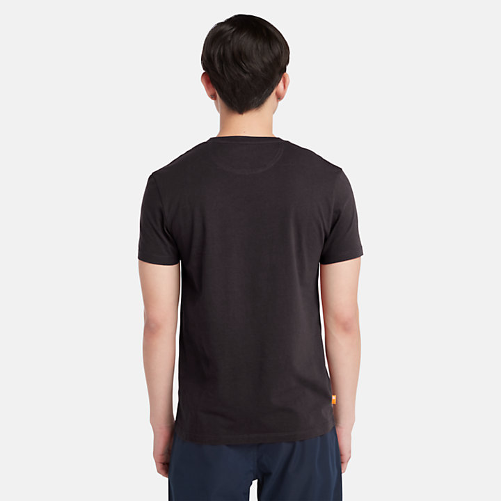 T-shirt Justa Dunstan River para Homem em preto-