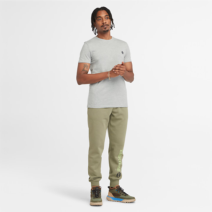 T-shirt Slim-Fit Dunstan River da Uomo in grigio-