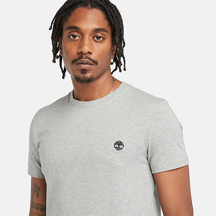 T-shirt Slim-Fit Dunstan River da Uomo in grigio