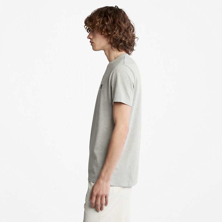 T-shirt Slim-Fit Dunstan River da Uomo in grigio-