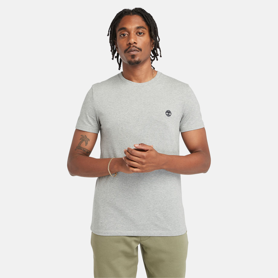 Timberland Dunstan River T-shirt For Men In Grey Grey, Size S
