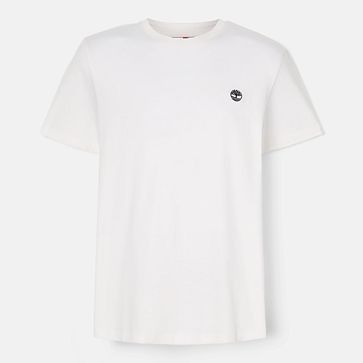 T-shirt coupe slim Dunstan River pour homme en blanc