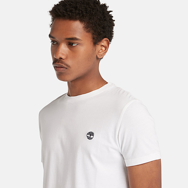 Dunstan River Slim-Fit T-Shirt for Men in White