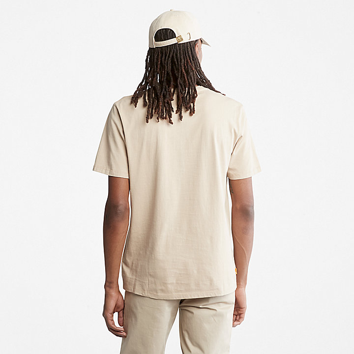T-shirt Slim-Fit Dunstan River da Uomo in beige