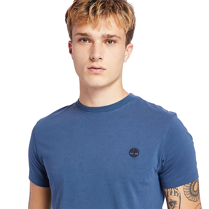 T-shirt Dunstan River para Homem em azul-marinho