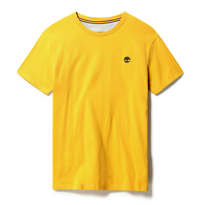 T-shirt à col rond Dunstan River pour homme en marron clair-