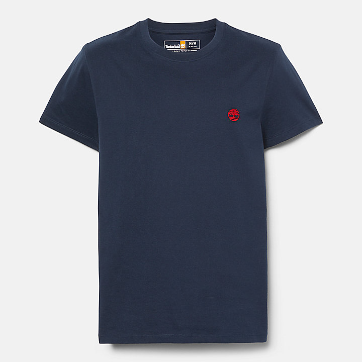 T-shirt coupe slim Dunstan River pour homme en bleu marine