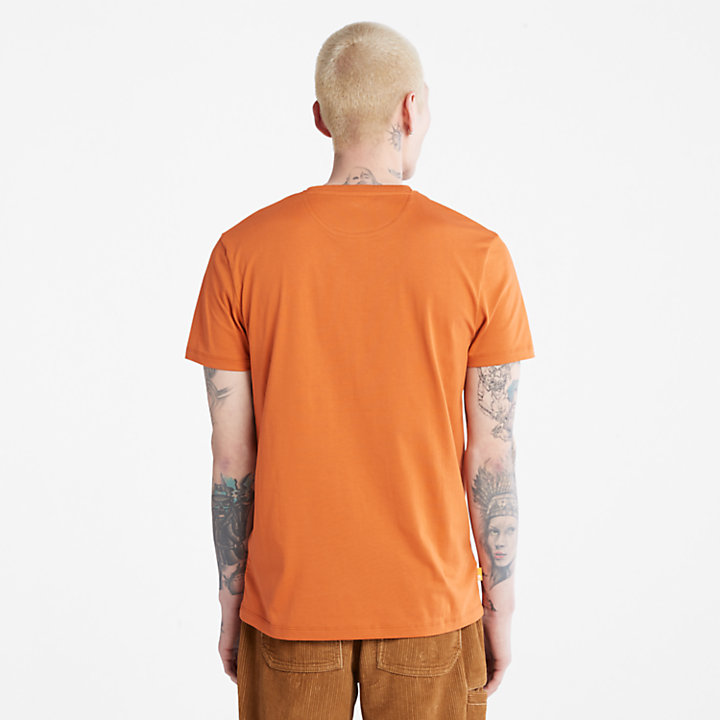 T-shirt Girocollo Dunstan River da Uomo in marrone-