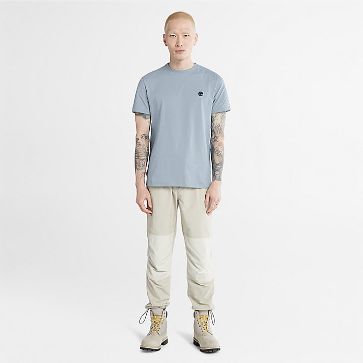 T-shirt Dunstan River para Homem em azul-claro