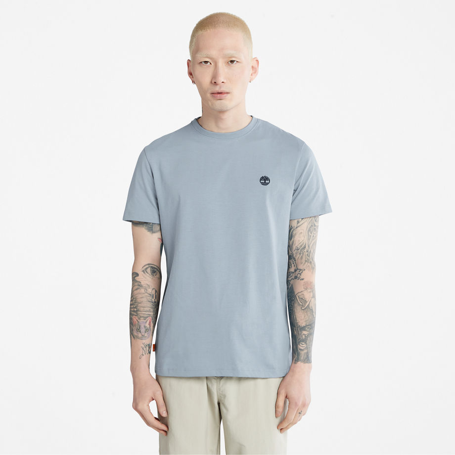Timberland Dunstan River T-shirt For Men In Light Blue Blue, Size XXL