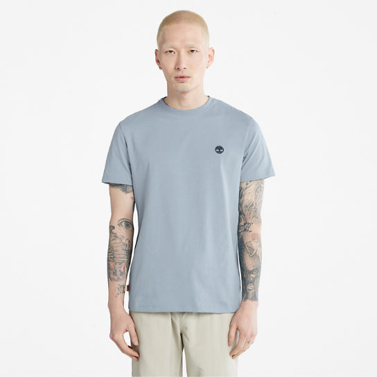 T-shirt coupe slim Dunstan River pour homme en bleu clair | Timberland