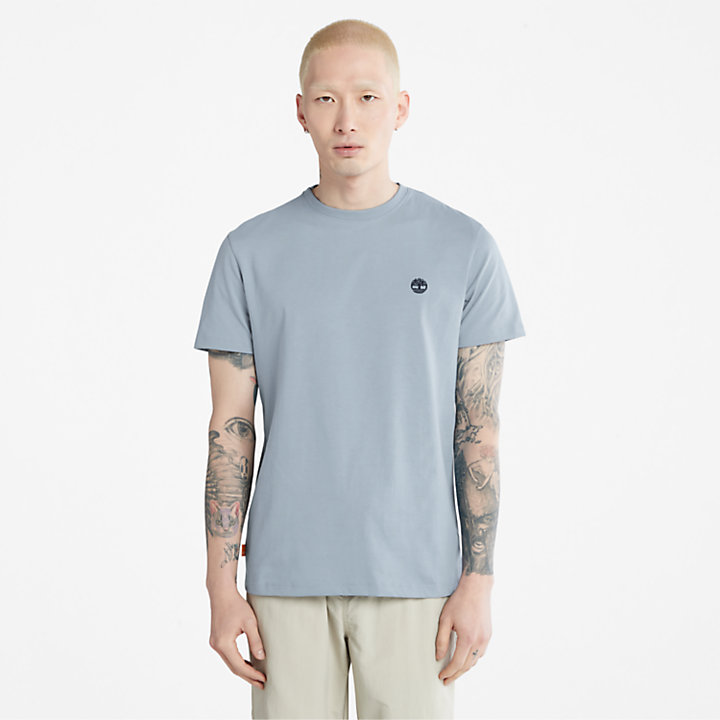 T-shirt Justa Dunstan River para Homem em azul-claro-