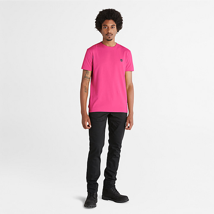 Dunstan River Slimfit T-shirt voor heren in roze