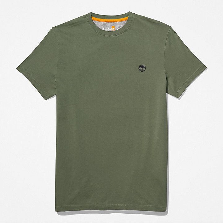T-shirt Slim-Fit Dunstan River da Uomo in verde scuro
