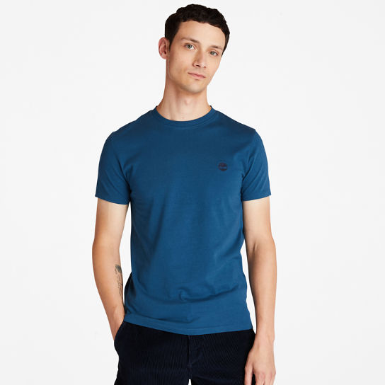 Dunstan River Crew T-Shirt for Men in Blue | Timberland