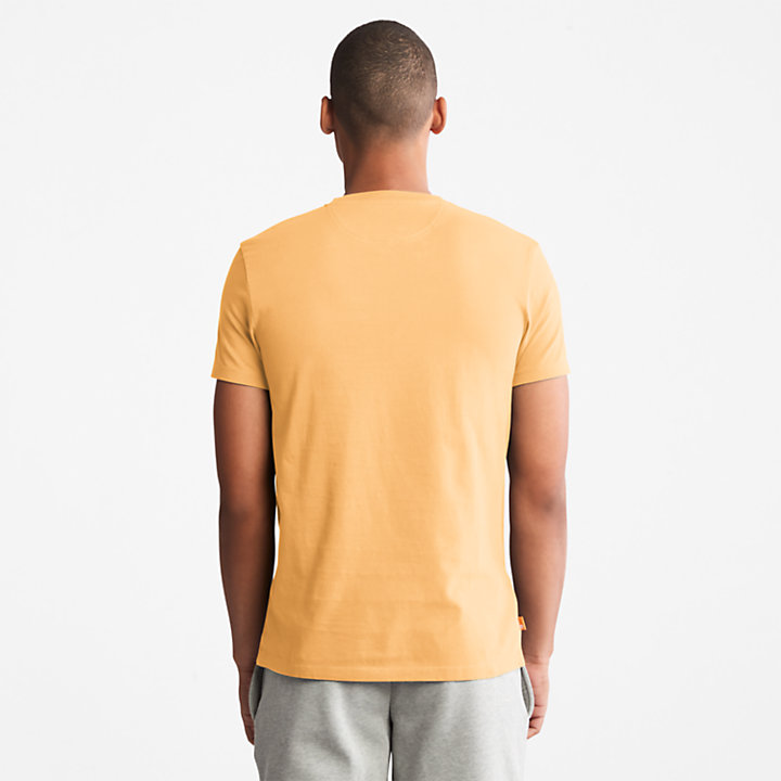 T-shirt Dunstan River pour homme en jaune-