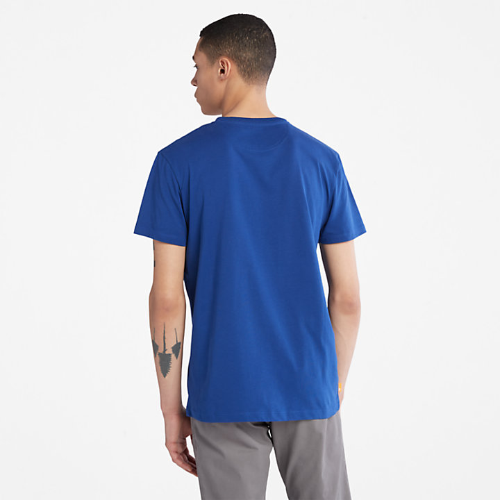 T-shirt Girocollo Dunstan River da Uomo in blu scuro-