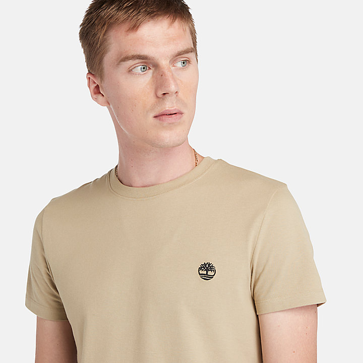 Camiseta Dunstan River para hombre en beis