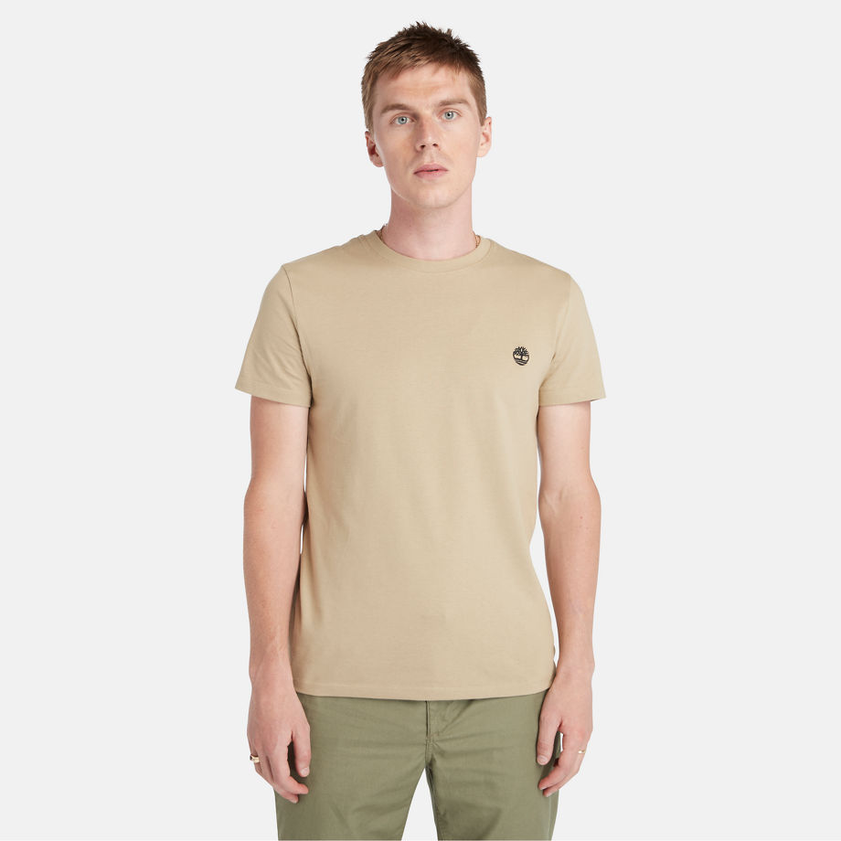 Timberland Dunstan River T-shirt For Men In Beige Beige, Size L