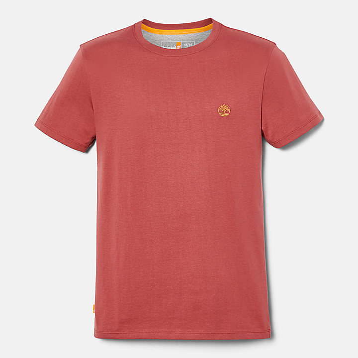 T-shirt coupe slim Dunstan River pour homme en marron foncé
