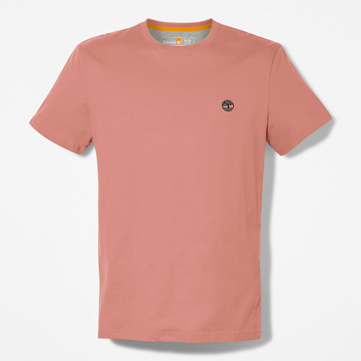 Dunstan River Slimfit T-shirt voor heren in bruin-
