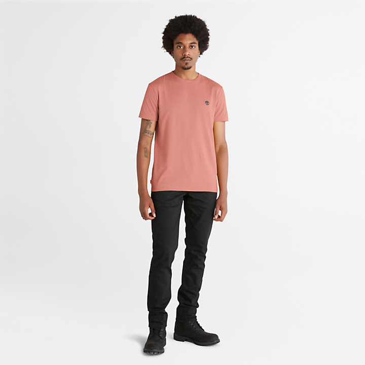 T-shirt Slim-Fit Dunstan River da Uomo in marrone-