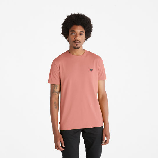 T-shirt coupe slim Dunstan River pour homme en marron | Timberland