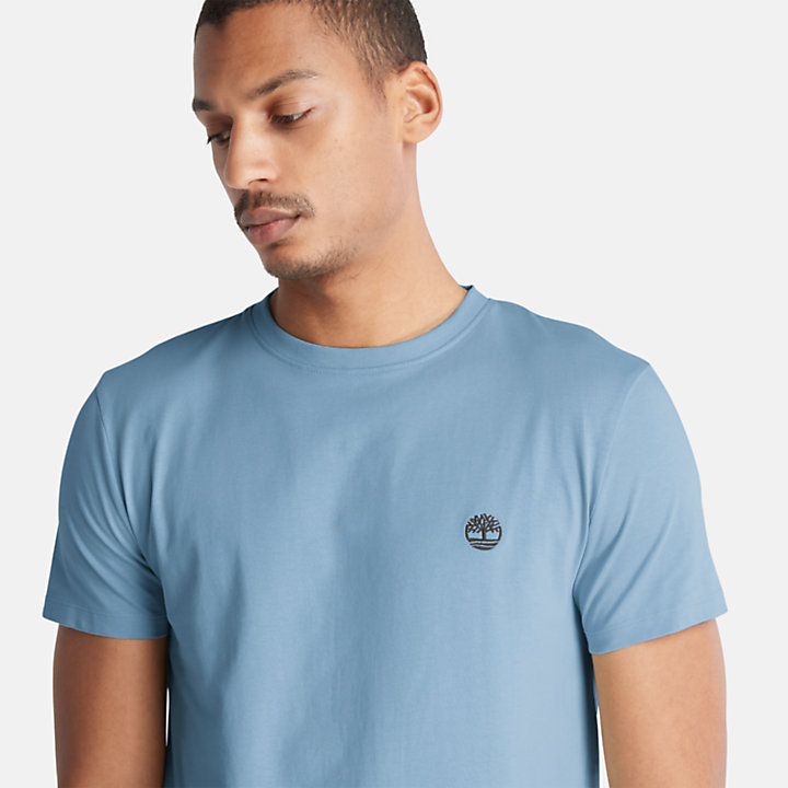 T-shirt Justa Dunstan River para Homem em azul-