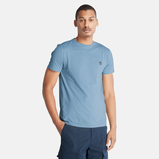 T-shirt coupe slim Dunstan River pour homme en bleu | Timberland