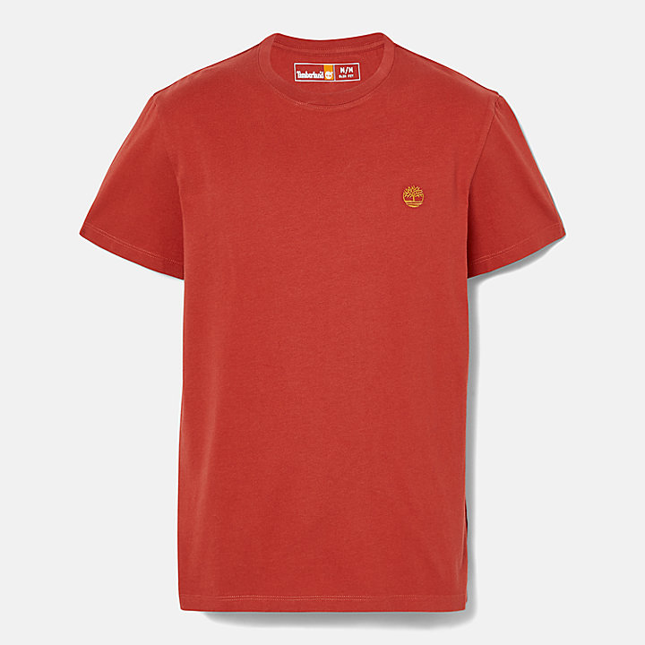 Camiseta de cuello redondo Dunstan River para hombre en rojo