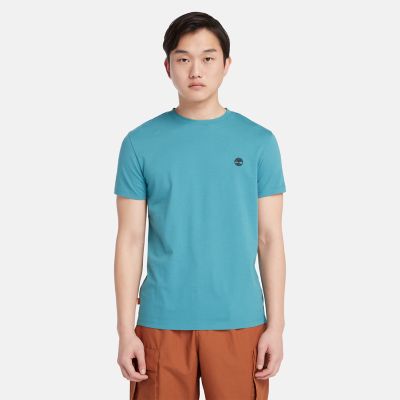 Timberland T-shirt Girocollo Dunstan River Da Uomo In Blu Blu