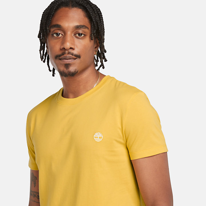 T-shirt Dunstan River para Homem em amarelo-claro-