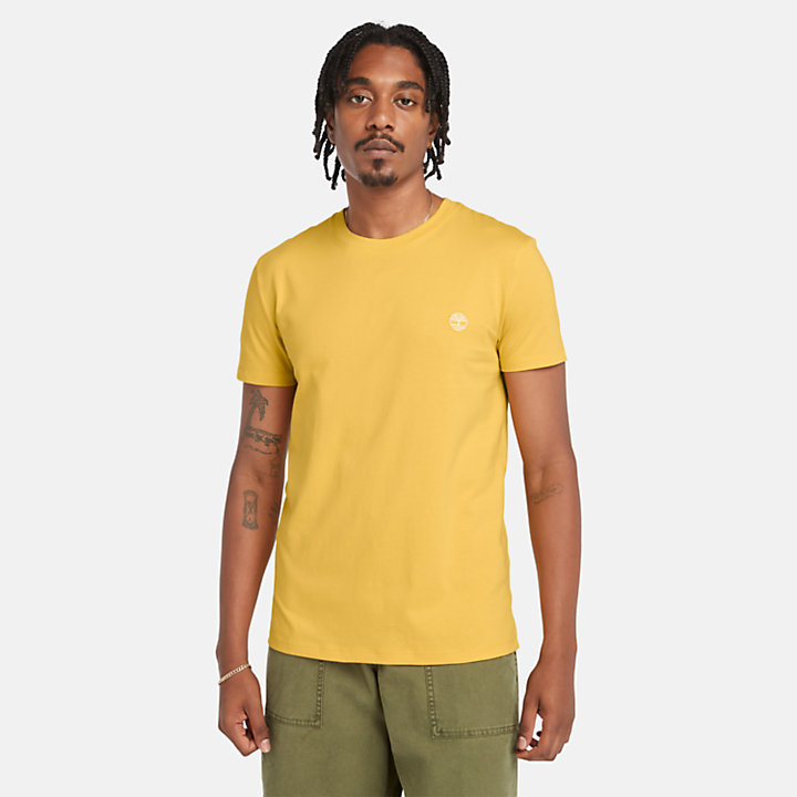 Camiseta Dunstan River para hombre en amarillo claro-