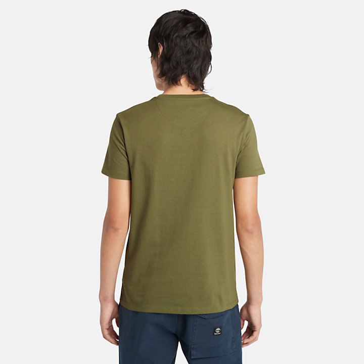 T-shirt Dunstan River da Uomo in verde-