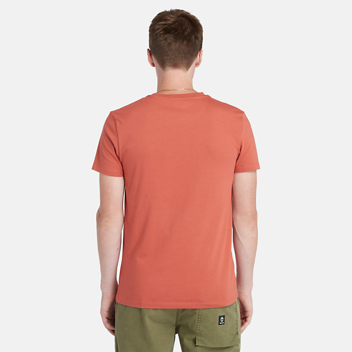 Dunstan River T-shirt voor heren in rood-