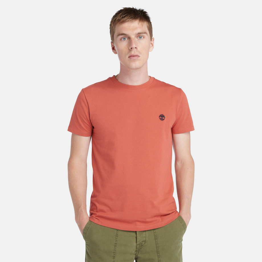 Timberland Dunstan River T-shirt For Men In Red Red, Size XXL