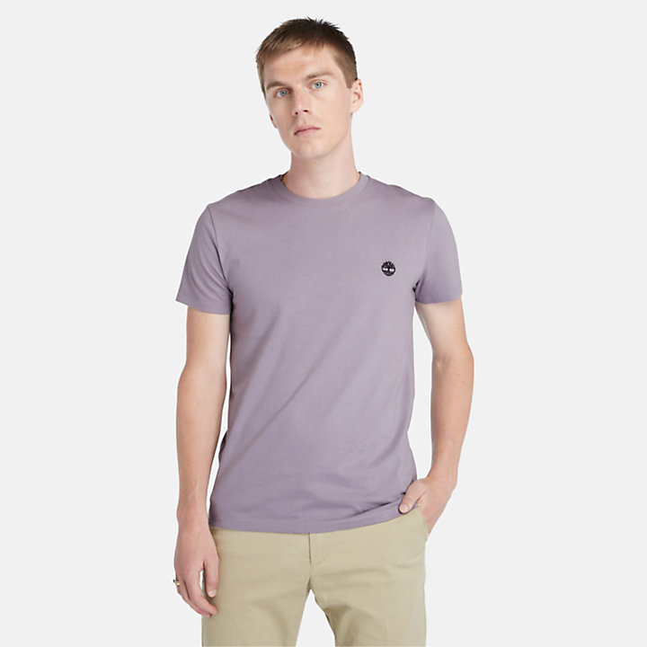 Dunstan River T-shirt voor heren in paars-