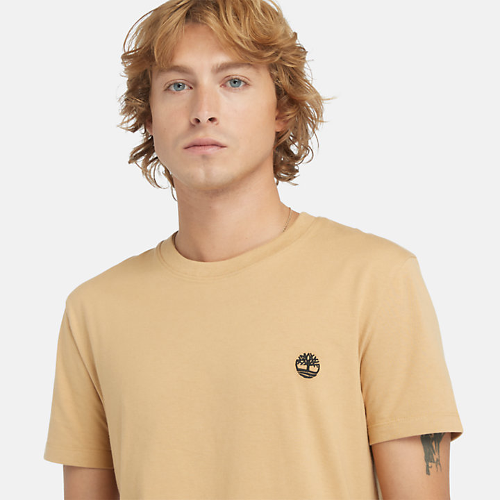 T-shirt Dunstan River para Homem em castanho-claro-