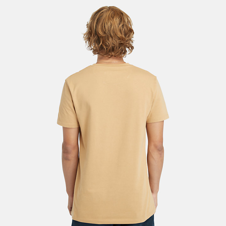 Dunstan River T-Shirt for Men in Light Brown-