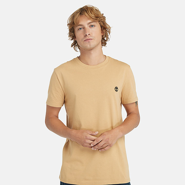 T-shirt Dunstan River para Homem em castanho-claro