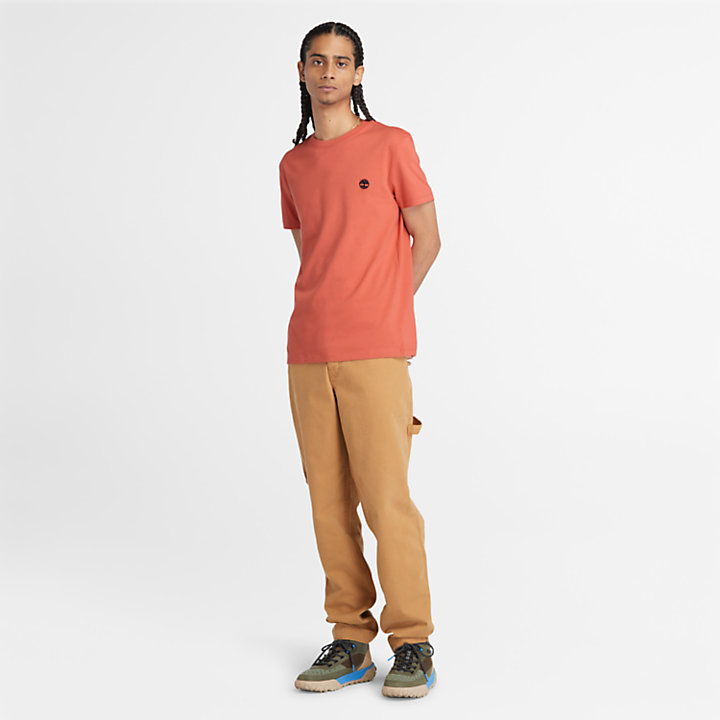 Dunstan River T-Shirt for Men in Light Orange-