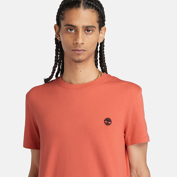 T-shirt Dunstan River para Homem em laranja-claro-